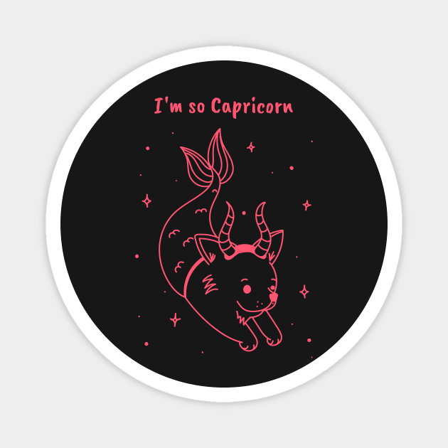 Capricorn zodiac sign test Magnet by Merch ArtsJet